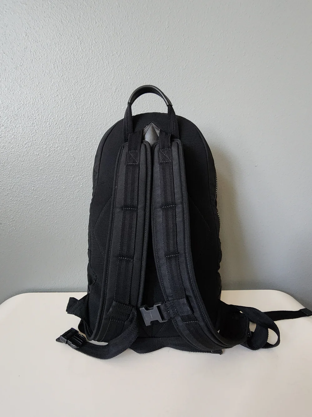 Alfred Dunhill Radial Collection Backpack Black Ballistic Nylon Leather